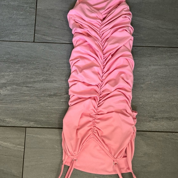 Pink Ruched Dress - Picture 4 of 4